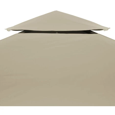 HAPPYSHOPPING Recouvrement De Remplacement D'auvent 310 G/m² 3 X 3 M Beige 5 HAPPYSHOPPING Recouvrement De Remplacement D'auvent 310 G/m² 3 X 3 M Beige – Image 3
