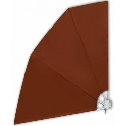 HAPPYSHOPPING Auvent Lateral Pliable De Balcon Terre Cuite 210 X 210 Cm -Pergola Soldes 40438572 2