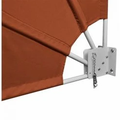 HAPPYSHOPPING Auvent Lateral Pliable De Balcon Terre Cuite 210 X 210 Cm -Pergola Soldes 40438572 3