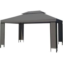 HAPPYSHOPPING Chapiteau Anthracite 300 X 400 Cm -Pergola Soldes 40440181 5