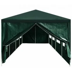 HAPPYSHOPPING Portes De Tente De Reception 2 Pcs Avec Fermeture Eclair Vert 10 HAPPYSHOPPING Portes De Tente De Reception 2 Pcs Avec Fermeture Eclair Vert -Pergola Soldes 40440492 4
