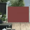 HAPPYSHOPPING Auvent Lateral Retractable De Patio 100x500 Cm Marron 2 HAPPYSHOPPING Auvent Lateral Retractable De Patio 100x500 Cm Marron -Pergola Soldes 40441745 1