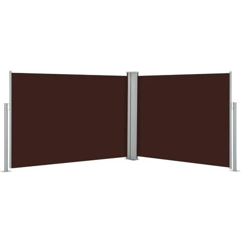 HAPPYSHOPPING Auvent Lateral Retractable Marron 100 X 1000 Cm 3 HAPPYSHOPPING Auvent Lateral Retractable Marron 100 X 1000 Cm