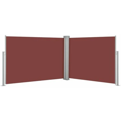 HAPPYSHOPPING Auvent Lateral Retractable Marron 120 X 1000 Cm 3 HAPPYSHOPPING Auvent Lateral Retractable Marron 120 X 1000 Cm