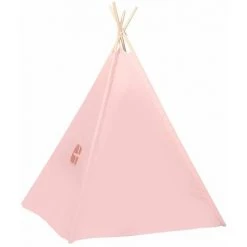 HAPPYSHOPPING Tente Tipi D'enfants Avec Sac Peau De Peche Rose 120x120x150 Cm -Pergola Soldes 40443609 4