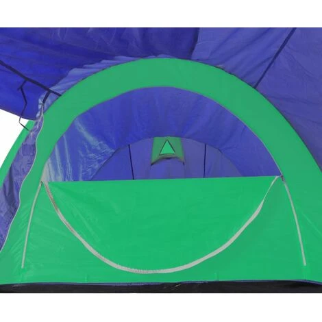 HAPPYSHOPPING Tente De Camping Pour 4 Personnes Bleu Marine/vert 6 HAPPYSHOPPING Tente De Camping Pour 4 Personnes Bleu Marine/vert – Image 4