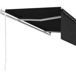 Auvent Rétractable Automatique Avec Store 5x3 M Anthracite VidaXL - Anthracite -Pergola Soldes 40560431 4