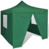 HAPPYSHOPPING Tente Pliable Verte 3 X 3 M Avec 4 Parois -Pergola Soldes 41368620 1