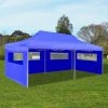HAPPYSHOPPING Tente De Reception Pliable Bleue 3 X 6 M -Pergola Soldes 41368638 1