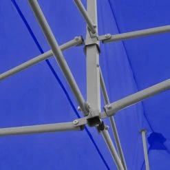 HAPPYSHOPPING Tente De Reception Pliable Bleue 3 X 6 M -Pergola Soldes 41368638 3