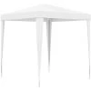 HAPPYSHOPPING Tente De Reception 2x2 M Blanc -Pergola Soldes 41369480 1