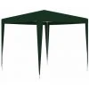 HAPPYSHOPPING Tente De Reception Professionnelle 2,5x2,5 M Vert 90 G/m² -Pergola Soldes 41369508 1