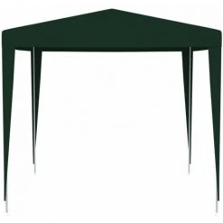 HAPPYSHOPPING Tente De Reception Professionnelle 2,5x2,5 M Vert 90 G/m² -Pergola Soldes 41369508 4