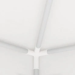 HAPPYSHOPPING Tente De Reception Avec Parois Laterales 4x9 M Blanc 90 G/m² -Pergola Soldes 41369535 2