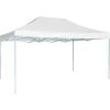 HAPPYSHOPPING Tente Pliable De Reception 3 X 4,5 M Blanc -Pergola Soldes 41369595 1