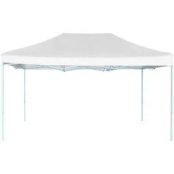 HAPPYSHOPPING Tente Pliable De Reception 3 X 4,5 M Blanc -Pergola Soldes 41369595 2