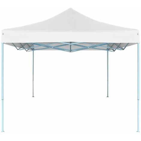 HAPPYSHOPPING Tente De Reception Pliable Professionnelle 3x4 M Acier Blanc 5 HAPPYSHOPPING Tente De Reception Pliable Professionnelle 3x4 M Acier Blanc – Image 3