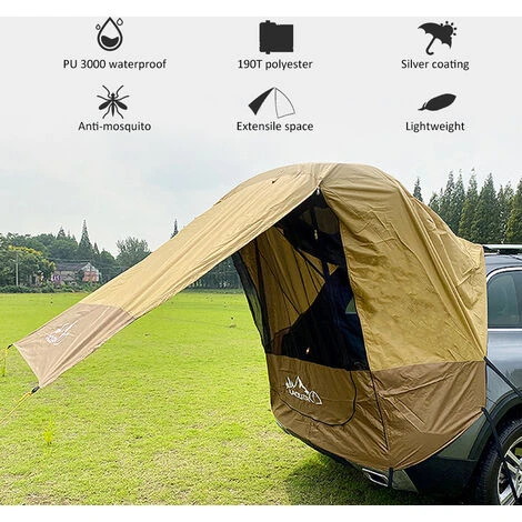 ASUPERMALL Tente De Voiture Etanche En Plein Air Auvent De Voiture Abri De Soleil Pliant Camping Auvent Ultra-Leger Plage Pare-Soleil Tente De Voiture Robuste Pour Camping Voyager Famille Activites De Plein Air,Noir,Style 3 6 ASUPERMALL Tente De Voiture Etanche En Plein Air Auvent De Voiture Abri De Soleil Pliant Camping Auvent Ultra-Leger Plage Pare-Soleil Tente De Voiture Robuste Pour Camping Voyager Famille Activites De Plein Air,Noir,Style 3 – Image 4