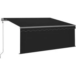 VidaXL Auvent Rétractable Automatique Avec Store 3x2,5 M Anthracite - Anthracite -Pergola Soldes 42177845 2