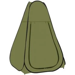 Topdeal Tente De Douche Escamotable Vert