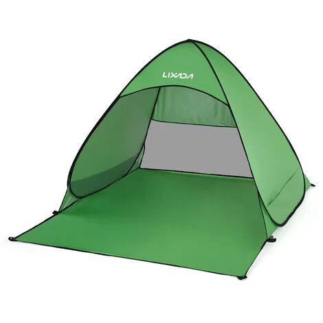 Lixada Automatique Instant Pop Up Tente De Plage Leger Exterieur Protection UV Camping Tente De Peche Cabana Abri Soleil, Modele: Vert S 4 Lixada Automatique Instant Pop Up Tente De Plage Leger Exterieur Protection UV Camping Tente De Peche Cabana Abri Soleil, Modele: Vert S – Image 2