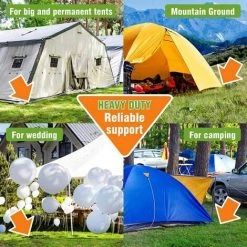 Piquets D’ancrage En Acier Galvanisé Robuste Pour Barres D’armature En J - Pour Chapiteaux, Tonnelles, Châteaux, Tentes, Trampolines, Rebondissements, Camping, Filets De Football Triomphe Lot De 4 11 Piquets D’ancrage En Acier Galvanisé Robuste Pour Barres D’armature En J - Pour Chapiteaux, Tonnelles, Châteaux, Tentes, Trampolines, Rebondissements, Camping, Filets De Football Triomphe Lot De 4 -Pergola Soldes 42297635 5