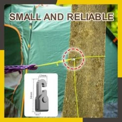 Accessoires De Tente De Camping Betterlife,Crochet De Verrouillage Automatique,Kit De Corde à Serrage Facile à NœUd Libre Autobloquant Pour Lier Les Outils De Fixation Suspendus -Pergola Soldes 42438203 4