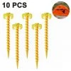DKSFJKL Terrasse Et Revêtement De Sol Extérieur Piquets De Tente, Ancrage Au Sol En Spirale, Sur La Plage Et La Pelouse Pour Sécuriser Les Animaux, Tentes, Auvents Et Couvertures De Plage, Etc., Paquet De 10 Pièces En Plastique -Pergola Soldes 42740551 1
