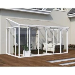 Pergola Fermée 11.8m² Blanc - 703062 - Palram - Blanc