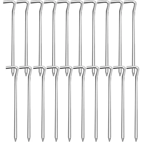 BEARSU Lot De 20 Sardines Tente, Piquets De Tente En Métal, Sardines Camping, Piquets De Fixation, Sardines Piquet Tente Pour Sols Durs 18cm Idéal Pour Le Jardinage, Le Camping, La Pêche Et La Tente 3 BEARSU Lot De 20 Sardines Tente, Piquets De Tente En Métal, Sardines Camping, Piquets De Fixation, Sardines Piquet Tente Pour Sols Durs 18cm Idéal Pour Le Jardinage, Le Camping, La Pêche Et La Tente