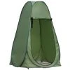 DENUOTOP Tente De Douche Camping Pop Up Extérieure Portable 120×120×200cm Tente De Toilette Escamotable Tente De Vestiaire Extérieure Portable Avec Sacs De Transport -Pergola Soldes 45331232 1