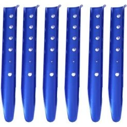 TANABATA Piquets De Tente En Aluminium En Forme U Lot De 6 Sardines De Sable Piquets De Sol Dur Léger Robuste Pour Camping Plage Randonnée
