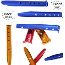 TANABATA Piquets De Tente En Aluminium En Forme U Lot De 6 Sardines De Sable Piquets De Sol Dur Léger Robuste Pour Camping Plage Randonnée -Pergola Soldes 45751728 3