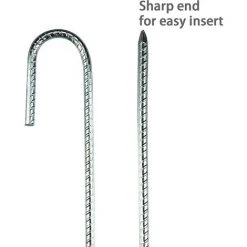 TANABATA Metal Piquets De Tente En Acier Galvanisé Robuste. 12 Pouces Tent Pegs Piquets De Jardin. Piquets De Fixation Avec Crochet En J Pour Chapiteaux. Belvédères. Trampolines. Tentes 9 TANABATA Metal Piquets De Tente En Acier Galvanisé Robuste. 12 Pouces Tent Pegs Piquets De Jardin. Piquets De Fixation Avec Crochet En J Pour Chapiteaux. Belvédères. Trampolines. Tentes -Pergola Soldes 45751748 3