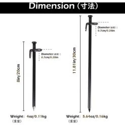 TANABATA Piquets De Tente En Acier 20 Cm 30 Cm Piquets De Fixation Solides Sardines Sol Dur Avec Pochette De Rangement Pour Camping Bâche Plage 8 TANABATA Piquets De Tente En Acier 20 Cm 30 Cm Piquets De Fixation Solides Sardines Sol Dur Avec Pochette De Rangement Pour Camping Bâche Plage -Pergola Soldes 45751983 2