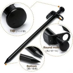 TANABATA Piquets De Tente En Acier 20 Cm 30 Cm Piquets De Fixation Solides Sardines Sol Dur Avec Pochette De Rangement Pour Camping Bâche Plage 9 TANABATA Piquets De Tente En Acier 20 Cm 30 Cm Piquets De Fixation Solides Sardines Sol Dur Avec Pochette De Rangement Pour Camping Bâche Plage -Pergola Soldes 45751983 3