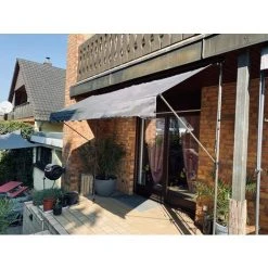 AICOK Auvent Balcon ,Store Balcon Protection Solaire Avec Manivelle, Résistant Aux UV Réglable En Hauteur, 300 X 120 Cm, En Métal Et Polyester, Sans Perçage, Gris, 9 AICOK Auvent Balcon ,Store Balcon Protection Solaire Avec Manivelle, Résistant Aux UV Réglable En Hauteur, 300 X 120 Cm, En Métal Et Polyester, Sans Perçage, Gris, -Pergola Soldes 46223180 3