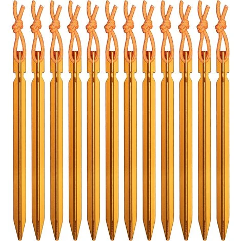 Kueatily Clous De Tente Robustes En Forme De Y 12PCS (or) 3 Kueatily Clous De Tente Robustes En Forme De Y 12PCS (or)