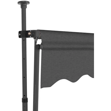 Hommoo Auvent Manuel Retractable Avec LED 250 Cm Anthracite 6 Hommoo Auvent Manuel Retractable Avec LED 250 Cm Anthracite – Image 4