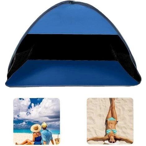 PERLE RARE Tête De La Plage Tente De Protection De L'ombre Tente Anti-UV Tête Sommeil Tente Dortoir Dortoir Home Chaud Ombrage Tente Bleu M 7 PERLE RARE Tête De La Plage Tente De Protection De L'ombre Tente Anti-UV Tête Sommeil Tente Dortoir Dortoir Home Chaud Ombrage Tente Bleu M – Image 5