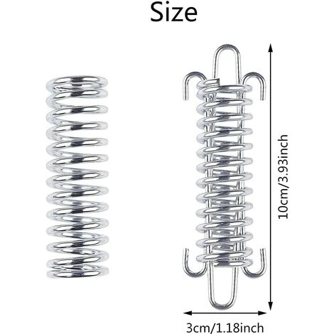 ECHOO 5pcs Tendeur De Ressort En Acier Inoxydable, Haute Résistance Camping Auvent Tente Corde Pour La Randonnée Camping Pêche Pique-Nique Voyager 4 ECHOO 5pcs Tendeur De Ressort En Acier Inoxydable, Haute Résistance Camping Auvent Tente Corde Pour La Randonnée Camping Pêche Pique-Nique Voyager – Image 2