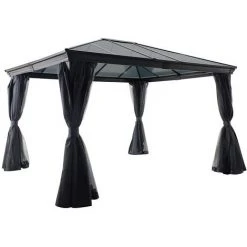 HESPERIDE Tonnelle De Jardin En Aluminium Belize - 3 X 3,6 M - Hespéride