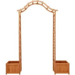 VidaXL Pergola De Jardin Avec Jardinière Bois Pin Massif - Brun 8 VidaXL Pergola De Jardin Avec Jardinière Bois Pin Massif - Brun -Pergola Soldes 47154750 2