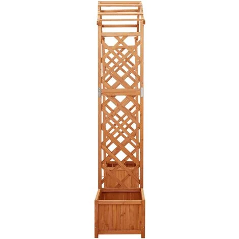 VidaXL Pergola De Jardin Avec Jardinière Bois Pin Massif - Brun 5 VidaXL Pergola De Jardin Avec Jardinière Bois Pin Massif - Brun – Image 3