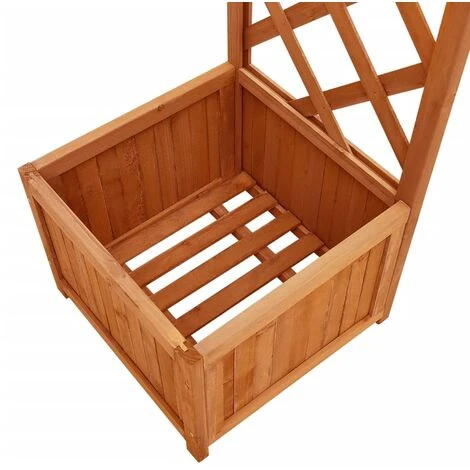 VidaXL Pergola De Jardin Avec Jardinière Bois Pin Massif - Brun 6 VidaXL Pergola De Jardin Avec Jardinière Bois Pin Massif - Brun – Image 4