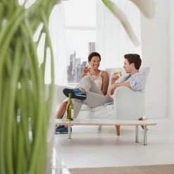 RELAXDAYS 2x Rideaux Voilage Blanc, Semi-transparents, Pour Salon Et Chambre, HxL : 175x140 Cm, Avec Boucles, Blanc -Pergola Soldes 47385033 4