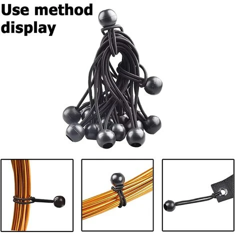 VERSAILLESFR Clips De Bâche, 30 Pièces Clips De Tente De Bouche De Crocodile Clips De Bâche Avec Serrure Serrée Vis De Serrage élastique Boules Bâche Tente Corde élastique Avec Mousqueton, Versailles 4 VERSAILLESFR Clips De Bâche, 30 Pièces Clips De Tente De Bouche De Crocodile Clips De Bâche Avec Serrure Serrée Vis De Serrage élastique Boules Bâche Tente Corde élastique Avec Mousqueton, Versailles – Image 2