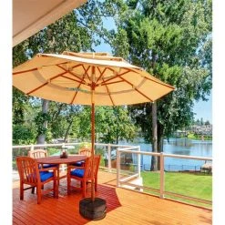 ELLE Sac De Poids De Parasols, Sac De Poids Amovible, Base Sacs Sable De Tissu Oxford, Patio Umbrella Base, Sac De Lestage Sable Pour Extérieur, Sac De Poid De Base Pour Parasol Tente Jardin Patio -Pergola Soldes 48461113 4