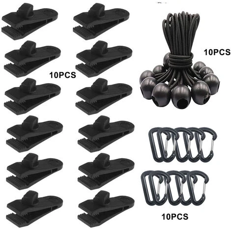 ELLE Clip De Tissu Imperméable, Pince De Tente De Bouche De Crocodile Clip De Tissu Imperméable Balle De Tissu Imperméable Tente De Corde élastique Mousqueton De Ceinture De Corde élastique -Pergola Soldes 48461114 1