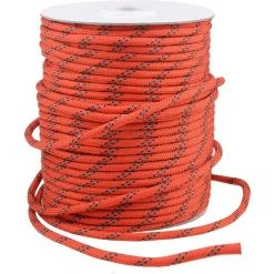 ELLE Rouleau De Corde En Nylon 50 M Corde Réfléchissante 4 Mm Corde De Tente Paracorde Solide Pour Camping Emballage Randonnée Escalade